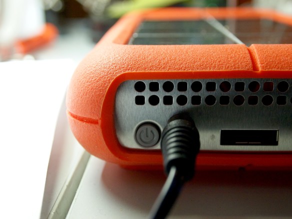 I'm pretty sure I chose this hard drive for that orange bumper.