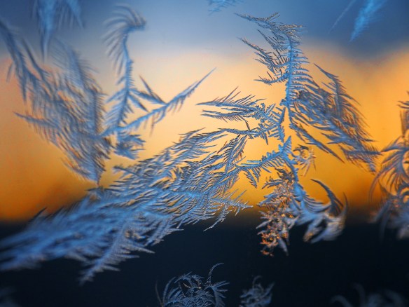 The payoff, sunrise out my driver's side window.