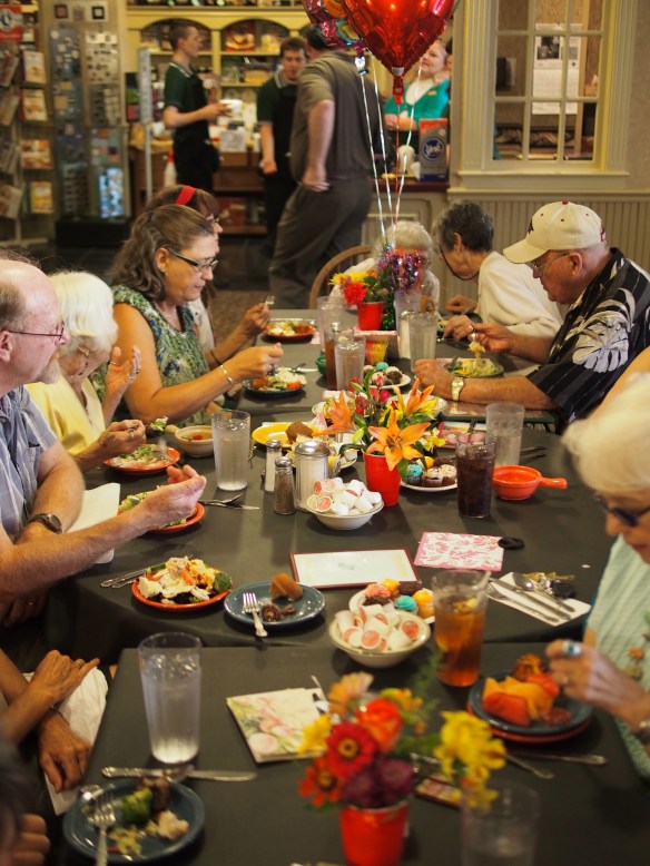 Last years birthday celebration took up over half the restaurant - people who stay connected to Mary Jane.